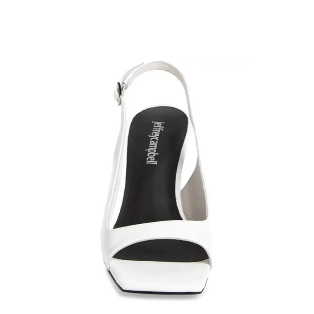 Jeffrey Campbell White Slingback Heels